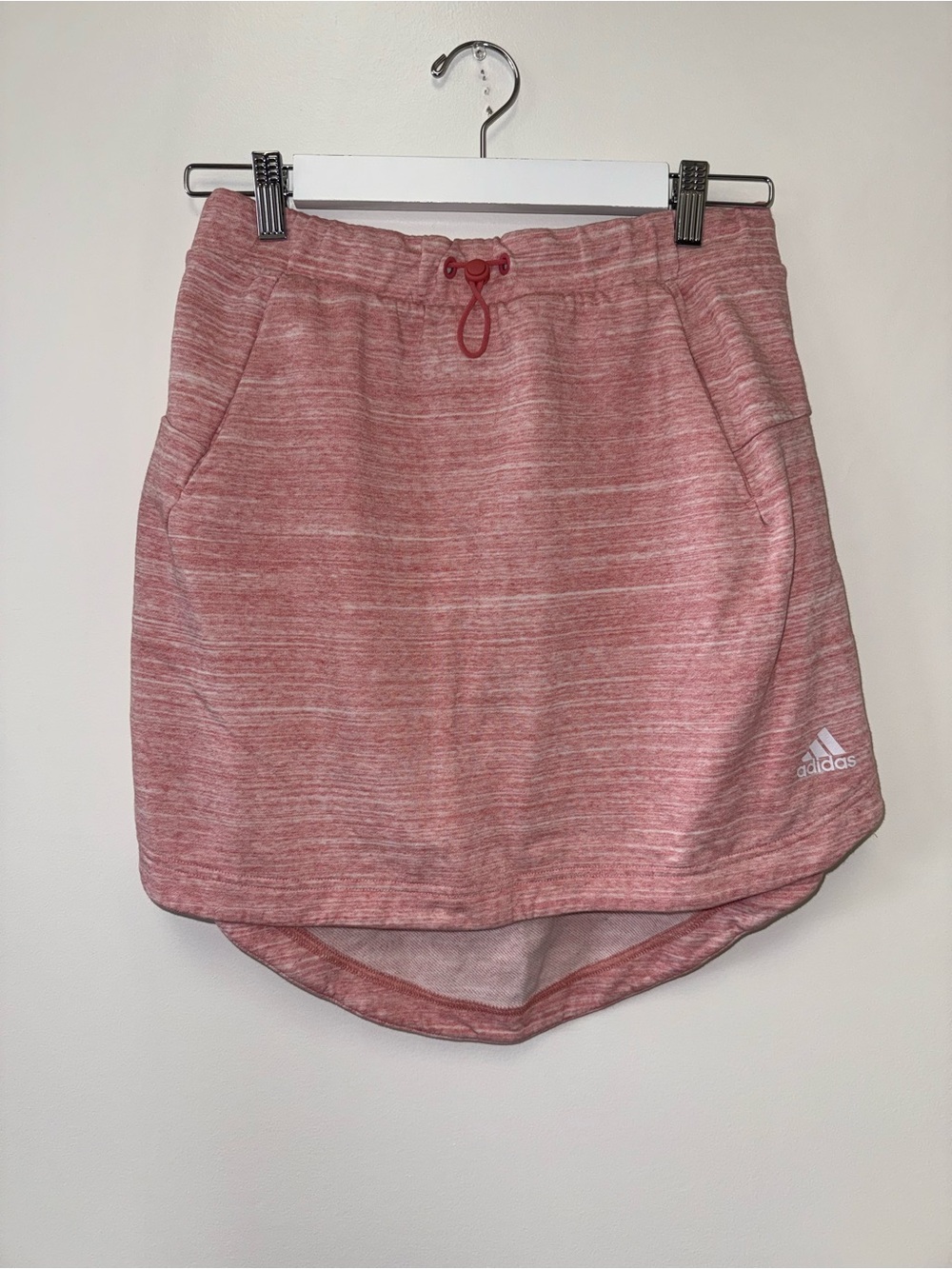 Adidas (Medium) Pink Drawstring Sweat Skirt